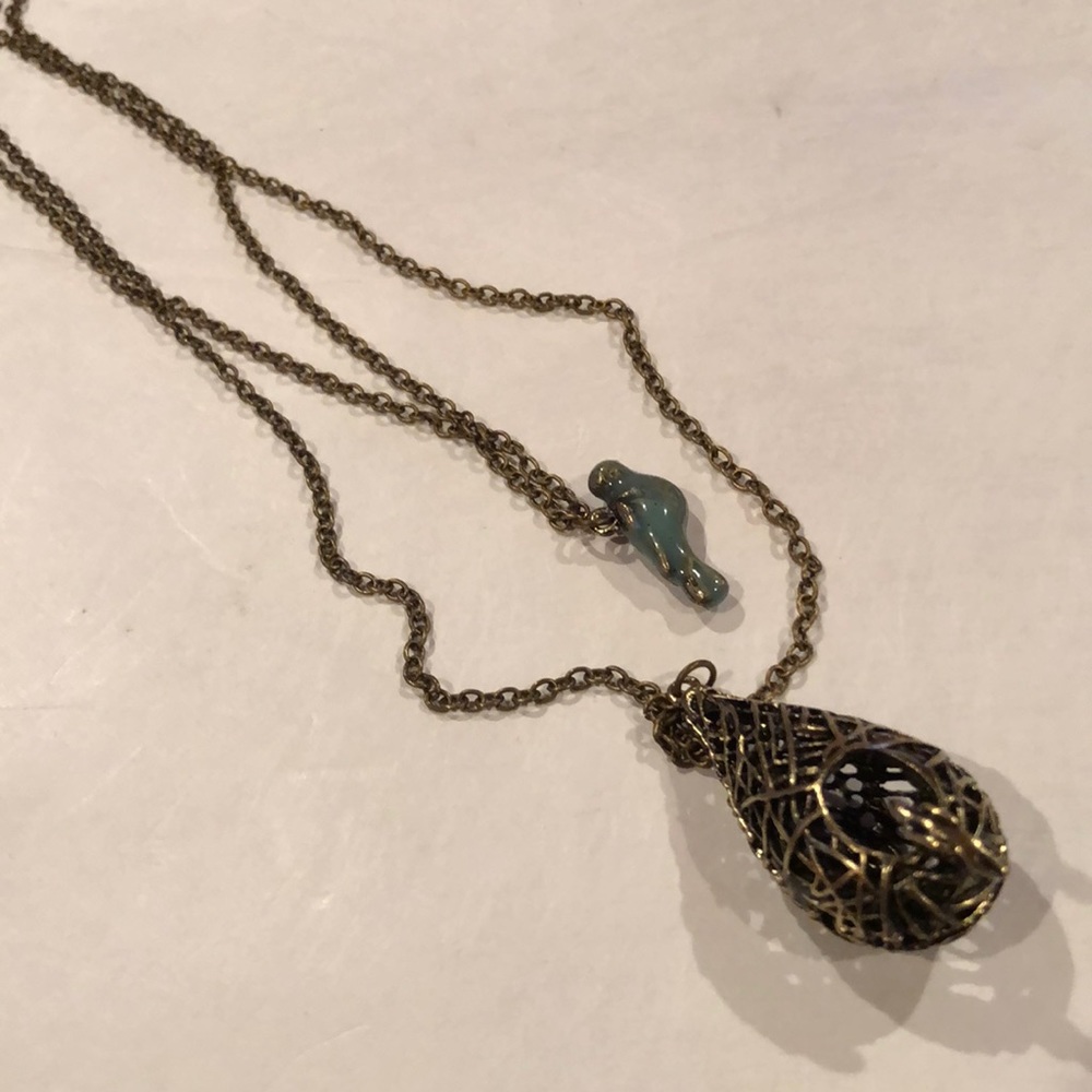 Betsey Johnson bird nest Necklace